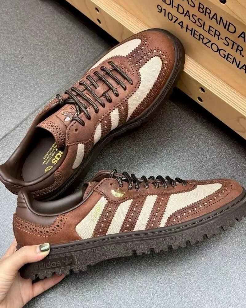 Adidas Samba WTR Brown/Gold (Women's)